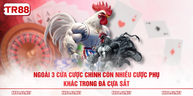 Ngoài 3 cửa cược chính còn nhiều cược phụ khác trong đá cựa sắt